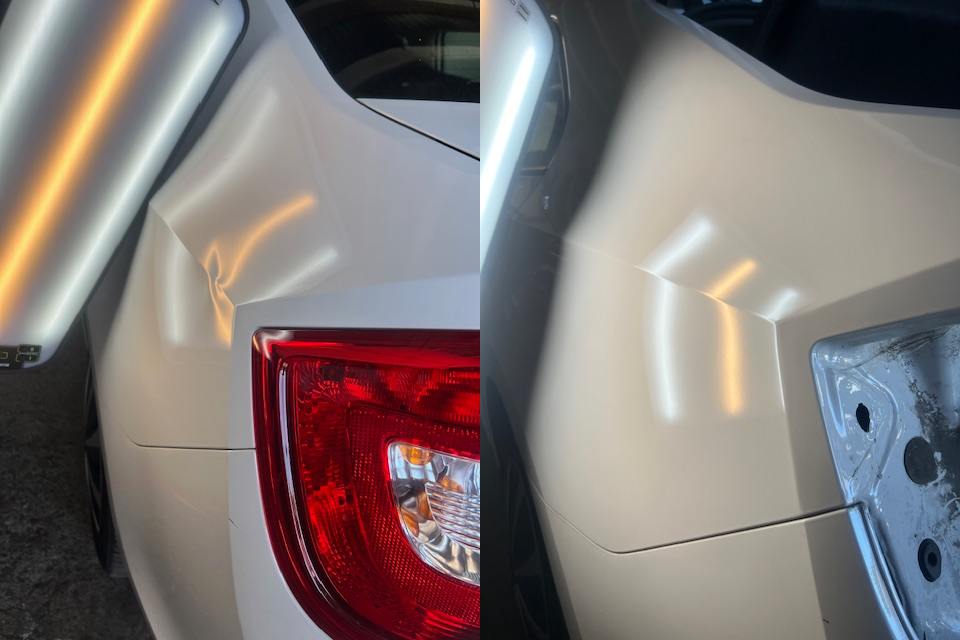 Przed i po naprawie PDR 7